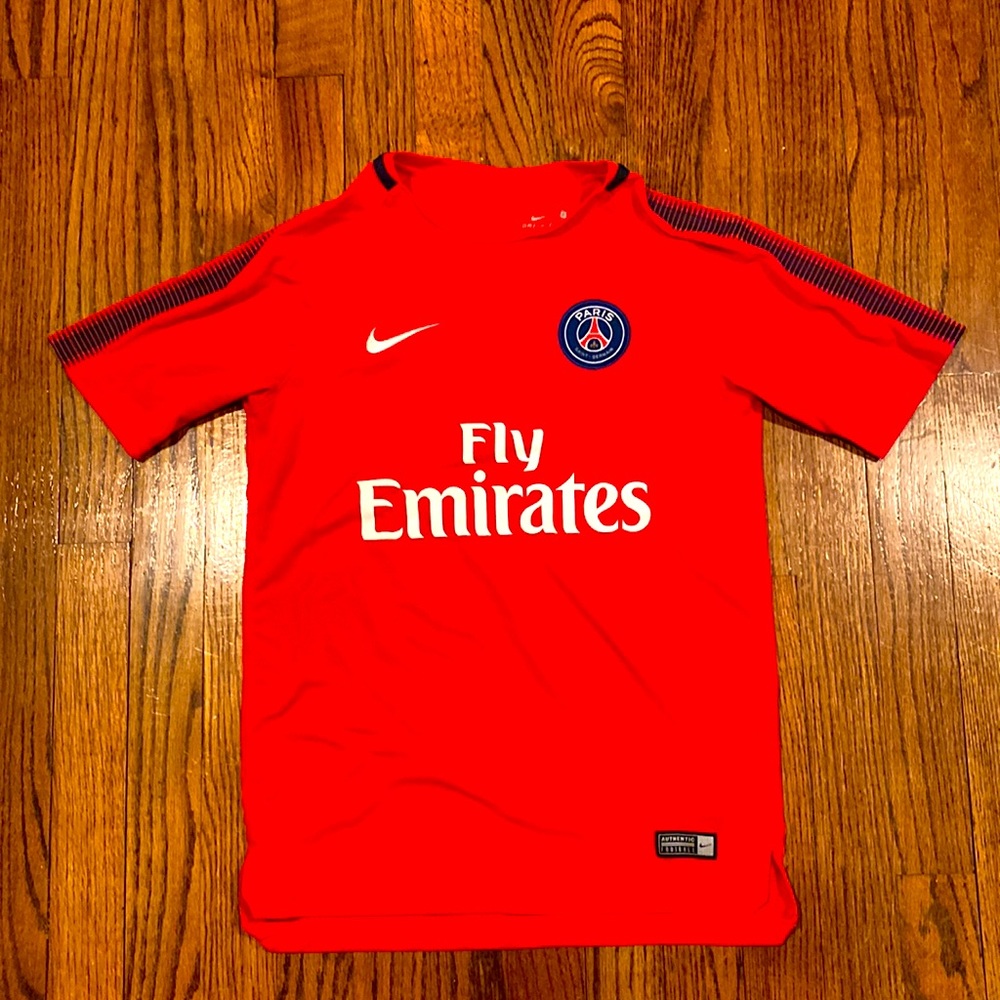 Nike Paris Saint-Germain jersey kids size Large-red/blue
